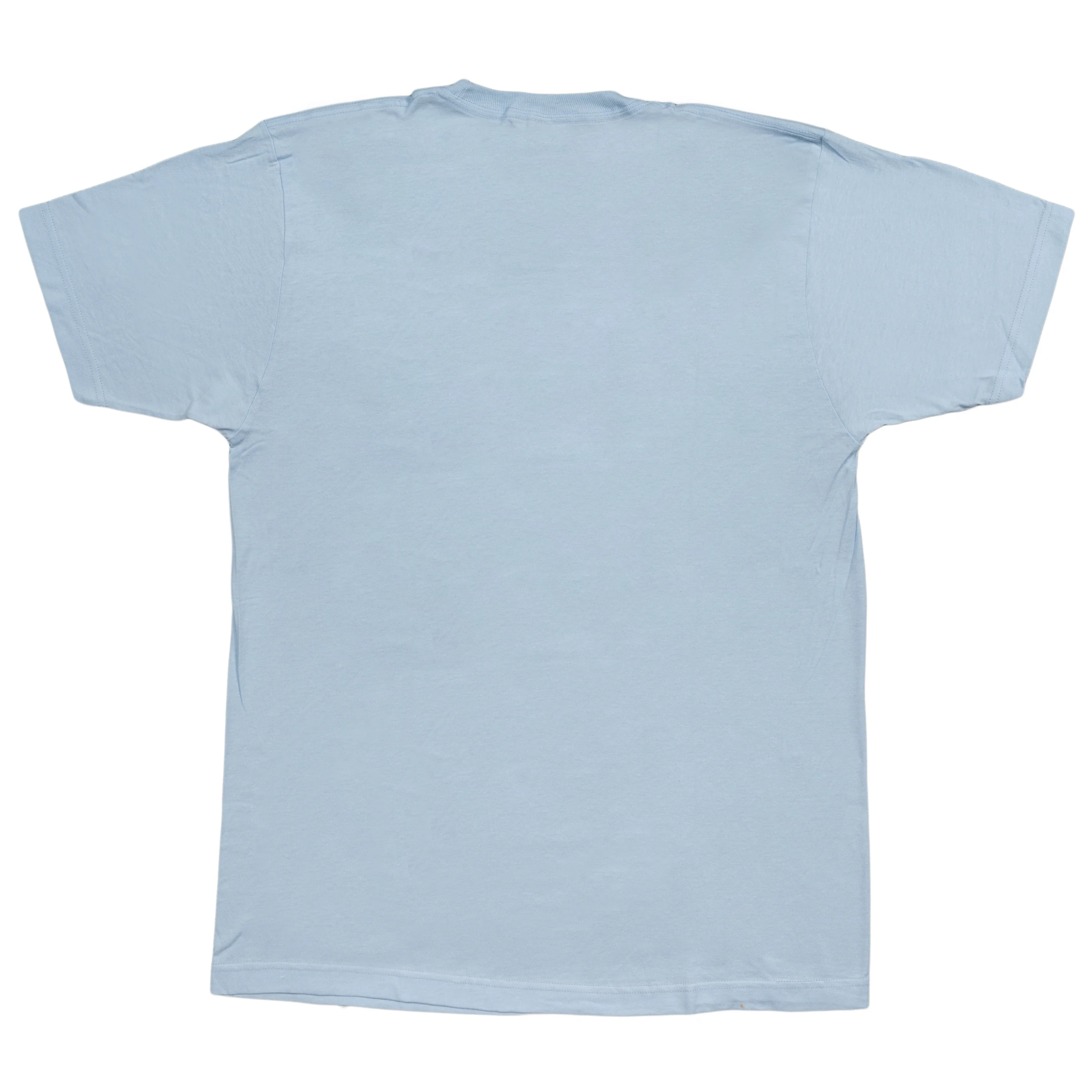 Miami Vice Distressed Logo Adult Light Blue T-Shirt - Image 2