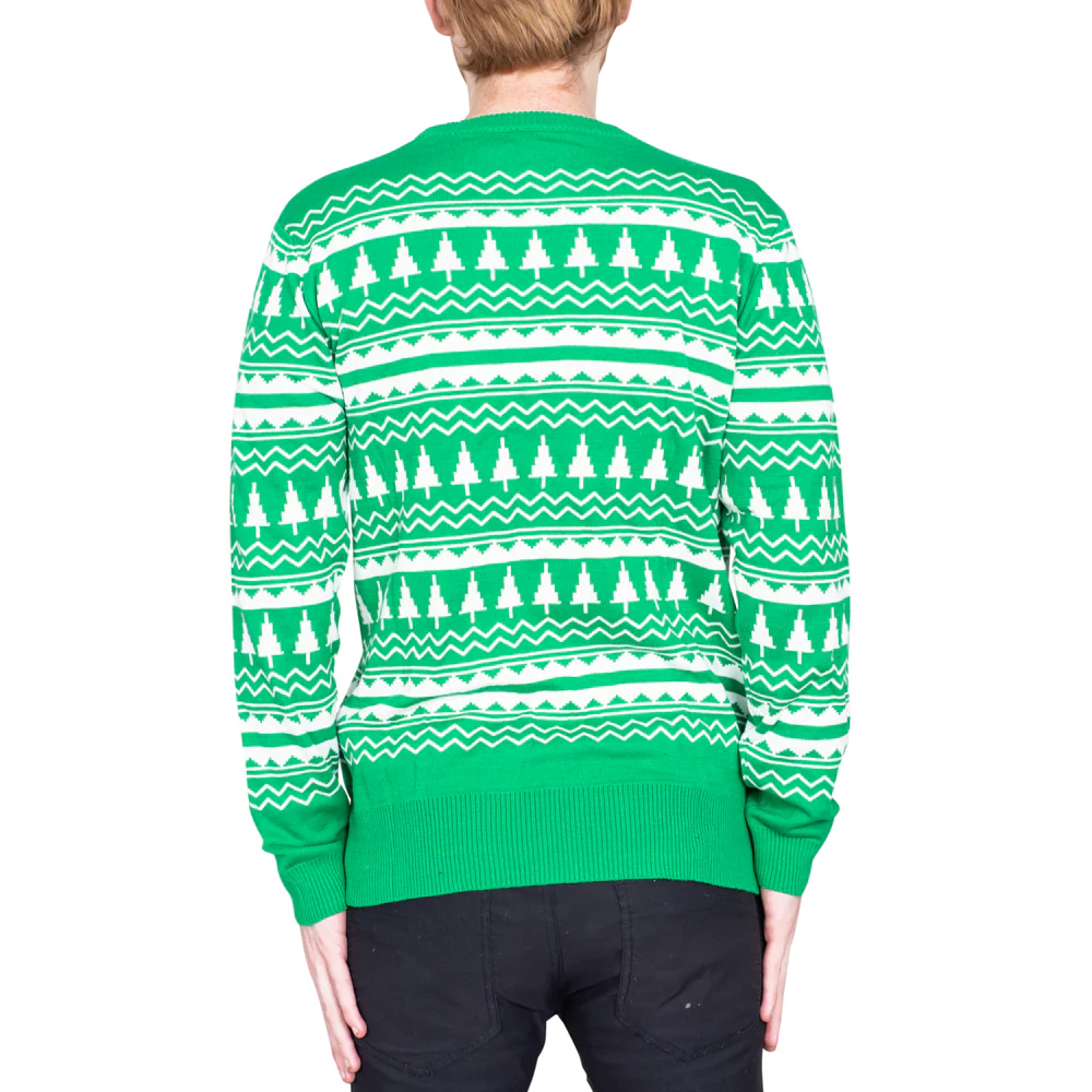 Mickey Mouse Santa Hat Big Face Ugly Christmas Sweater - Image 2