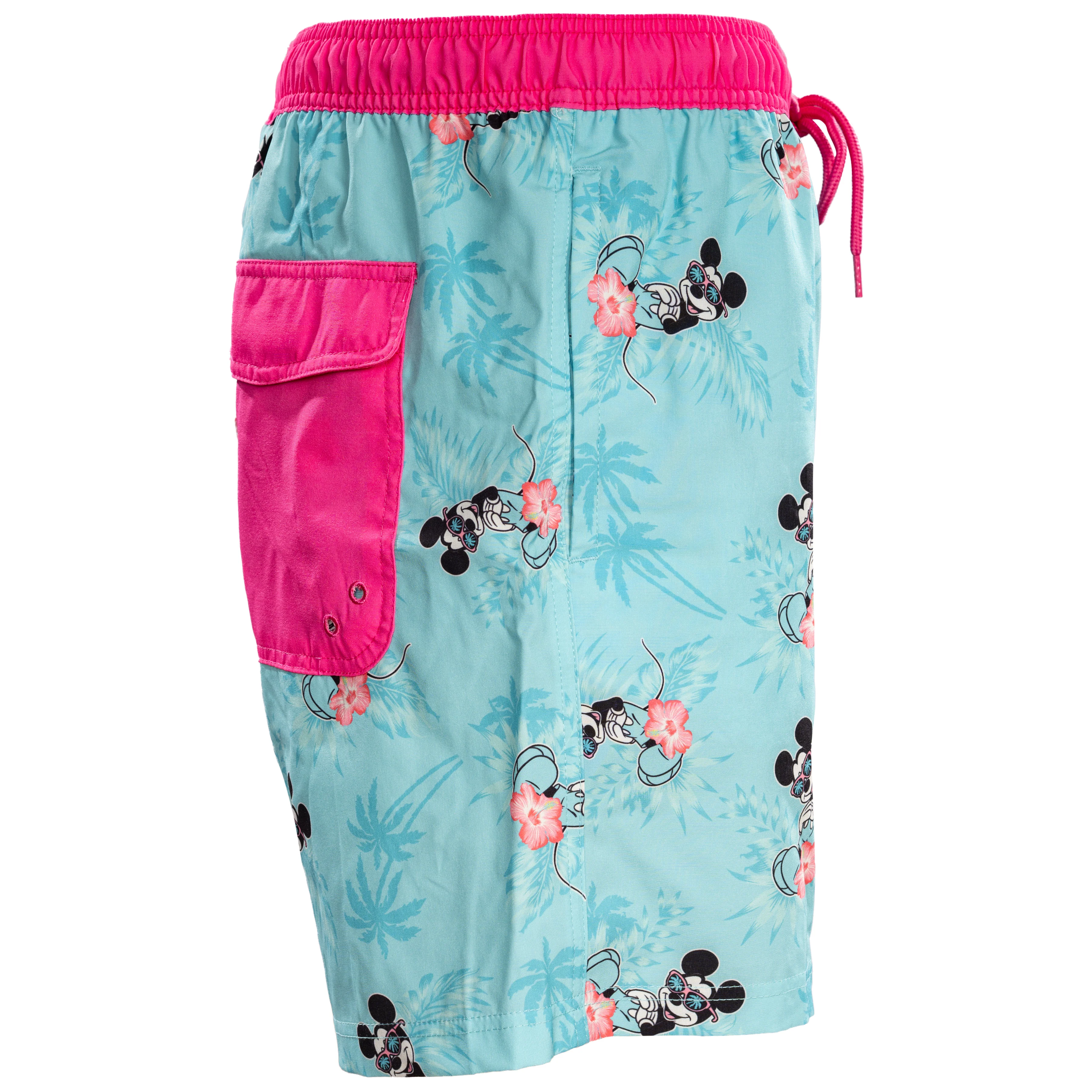 Mickey Mouse Swim Shorts Hot Palms Turquoise - Image 9