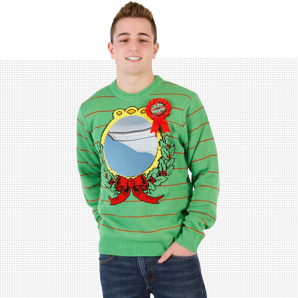Mirror Ugliest Sweater Award Ugly Christmas Xmas Sweater - Image 3