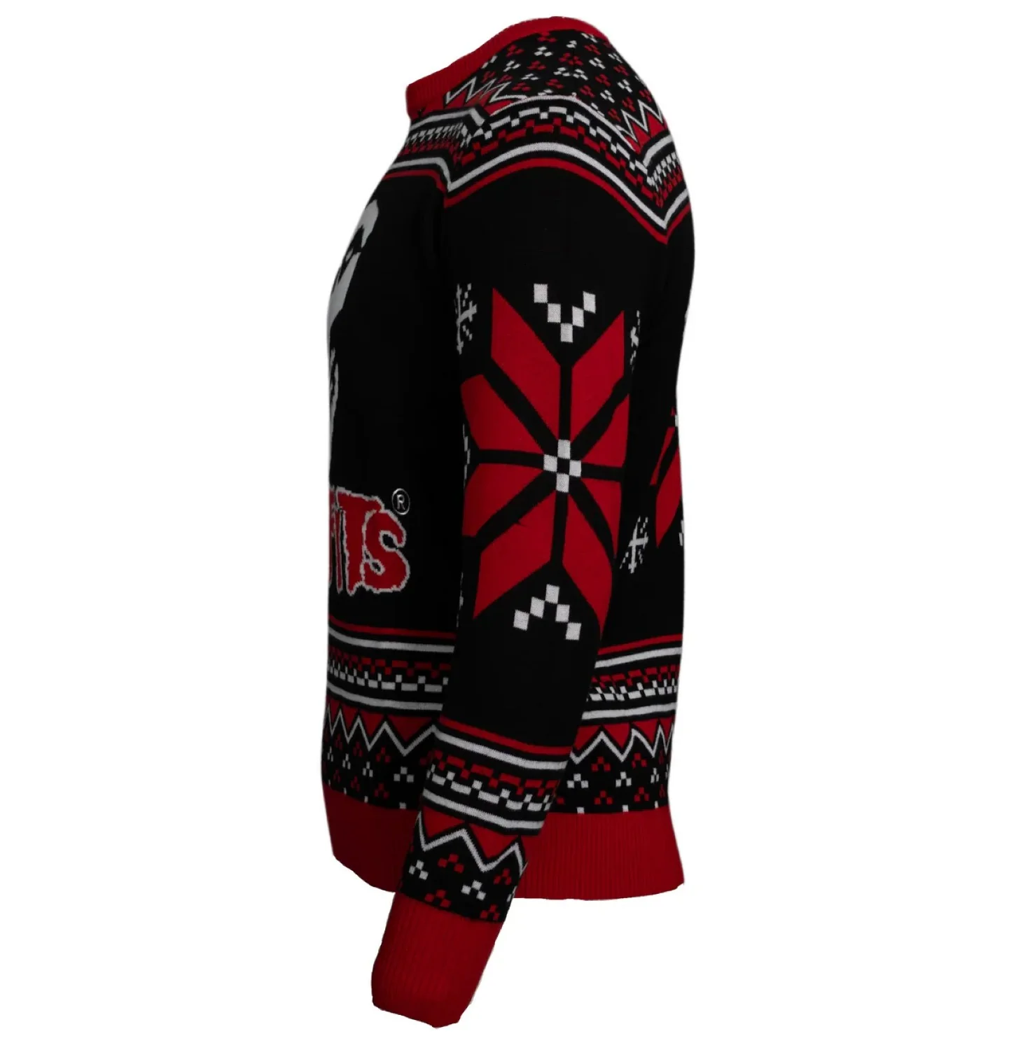 Misfits Punk Rock Crimson Ghost Skull Unisex Logo Ugly Christmas Sweater - Image 3