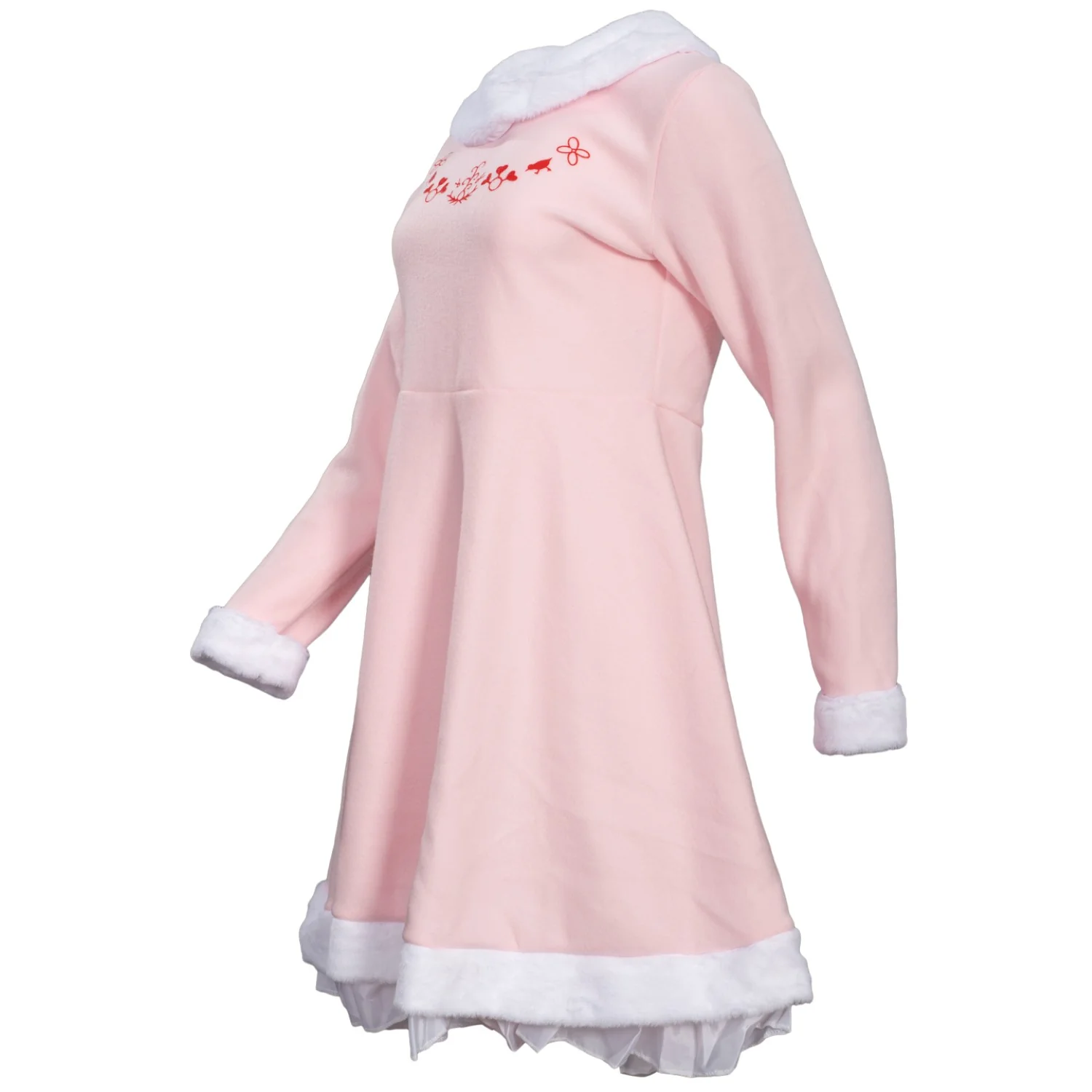 Mrs. Elf Pink Women's Deluxe Halloween Cosplay Costume Set - Image 10