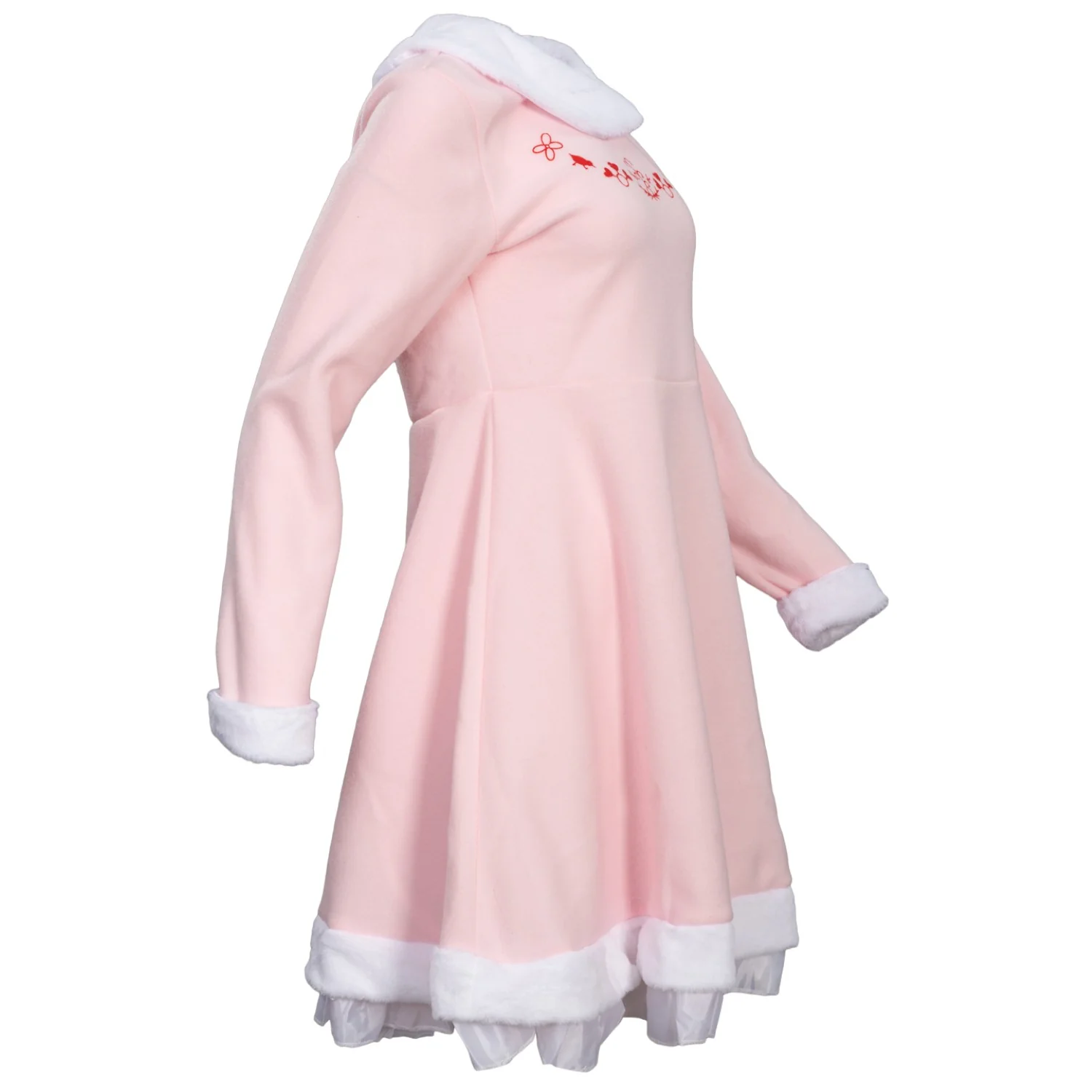 Mrs. Elf Pink Women's Deluxe Halloween Cosplay Costume Set - Image 11
