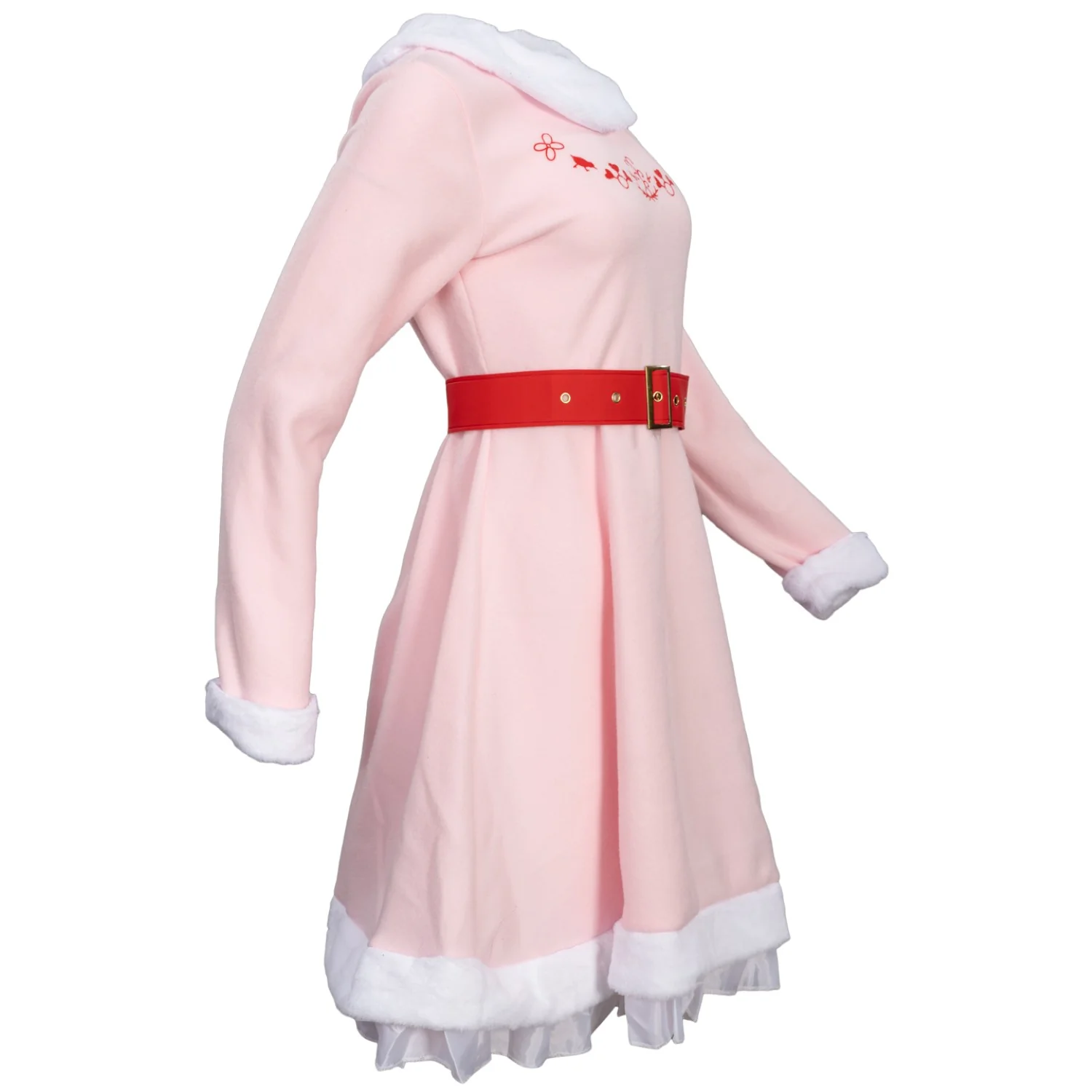 Mrs. Elf Pink Women's Deluxe Halloween Cosplay Costume Set - Image 14