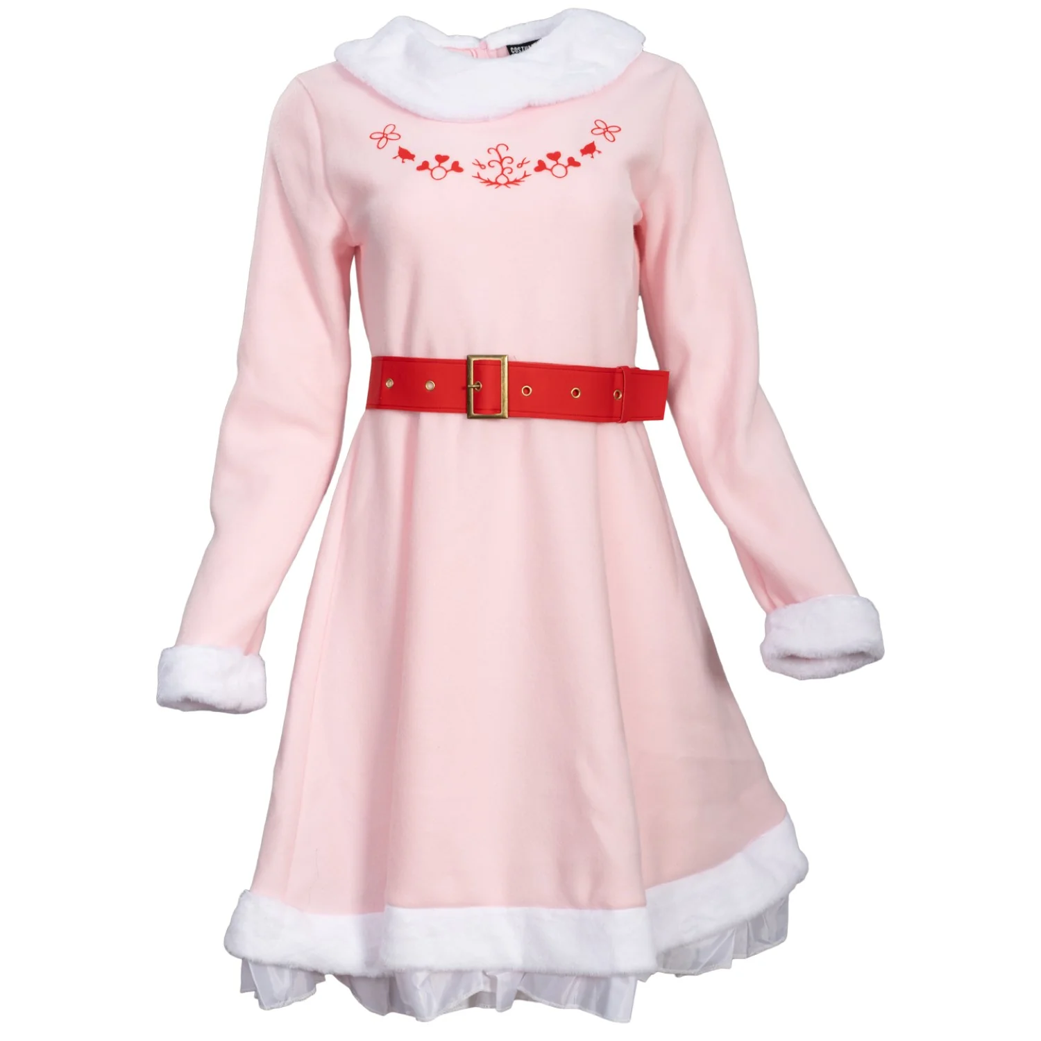 Mrs. Elf Pink Women's Deluxe Halloween Cosplay Costume Set - Image 2