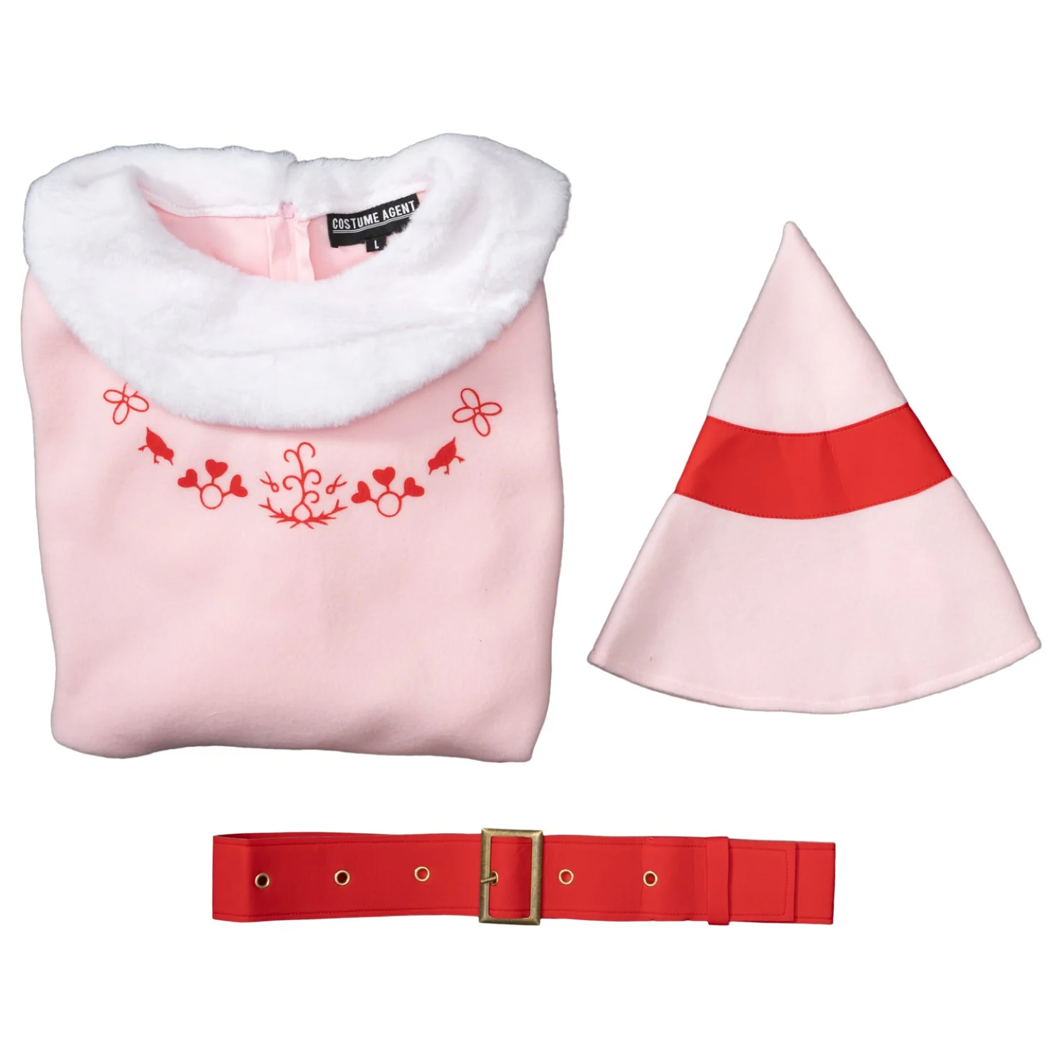 Mrs. Elf Pink Women's Deluxe Halloween Cosplay Costume Set - Image 6