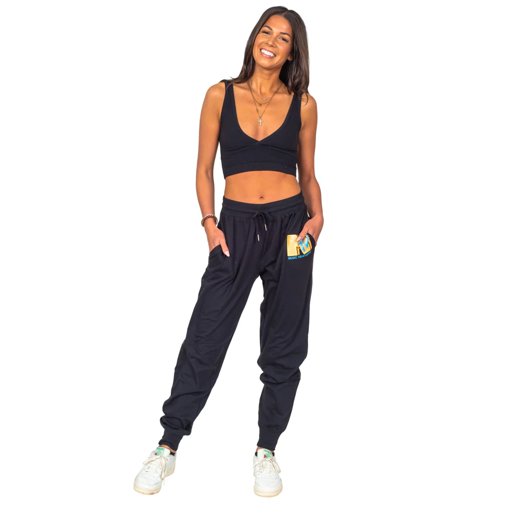 MTV Music Television Adult Unisex Everyday Cotton Jogger Pants - Image 3
