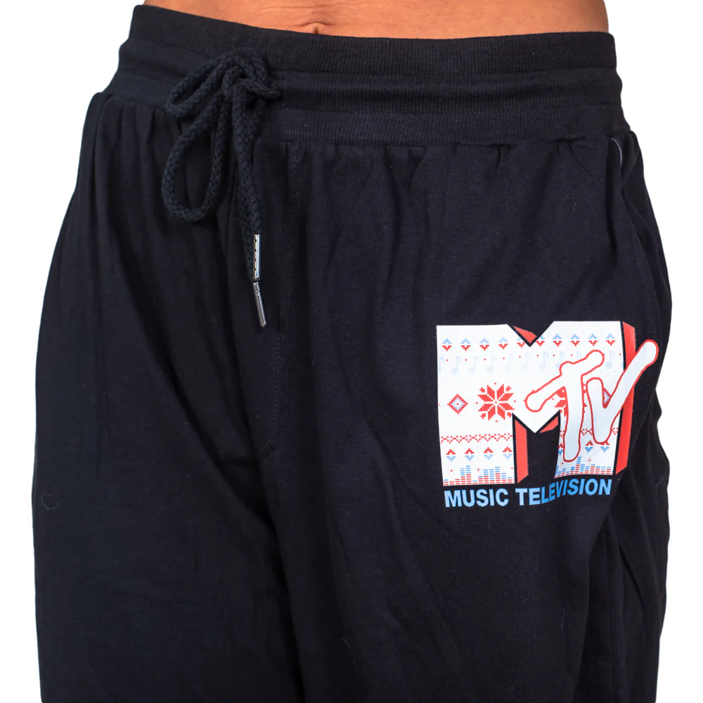 MTV Music Television Adult Unisex Everyday Cotton Jogger Pants - Image 5