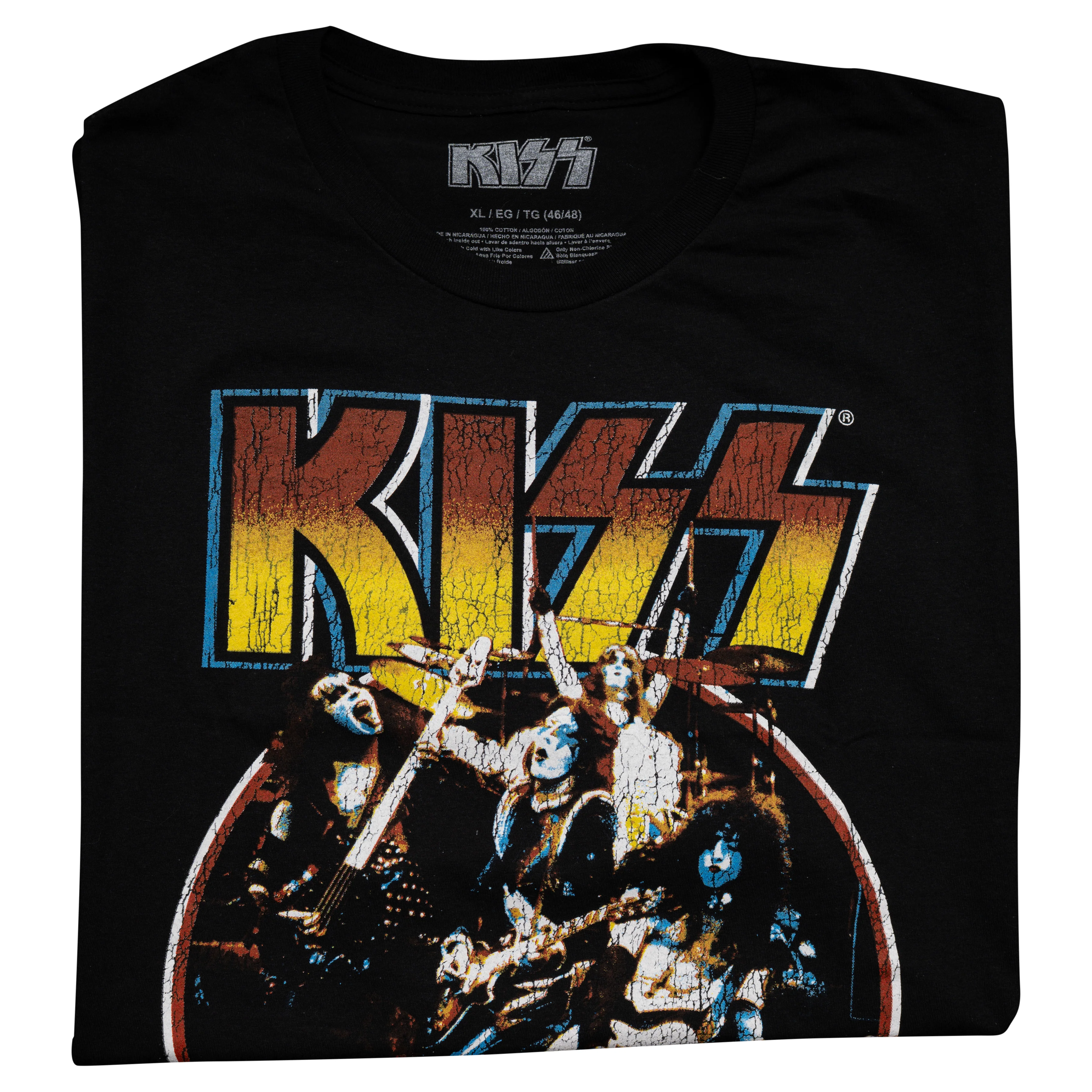 Music Band Kiss Alive in 75 Black T-Shirt - Image 8