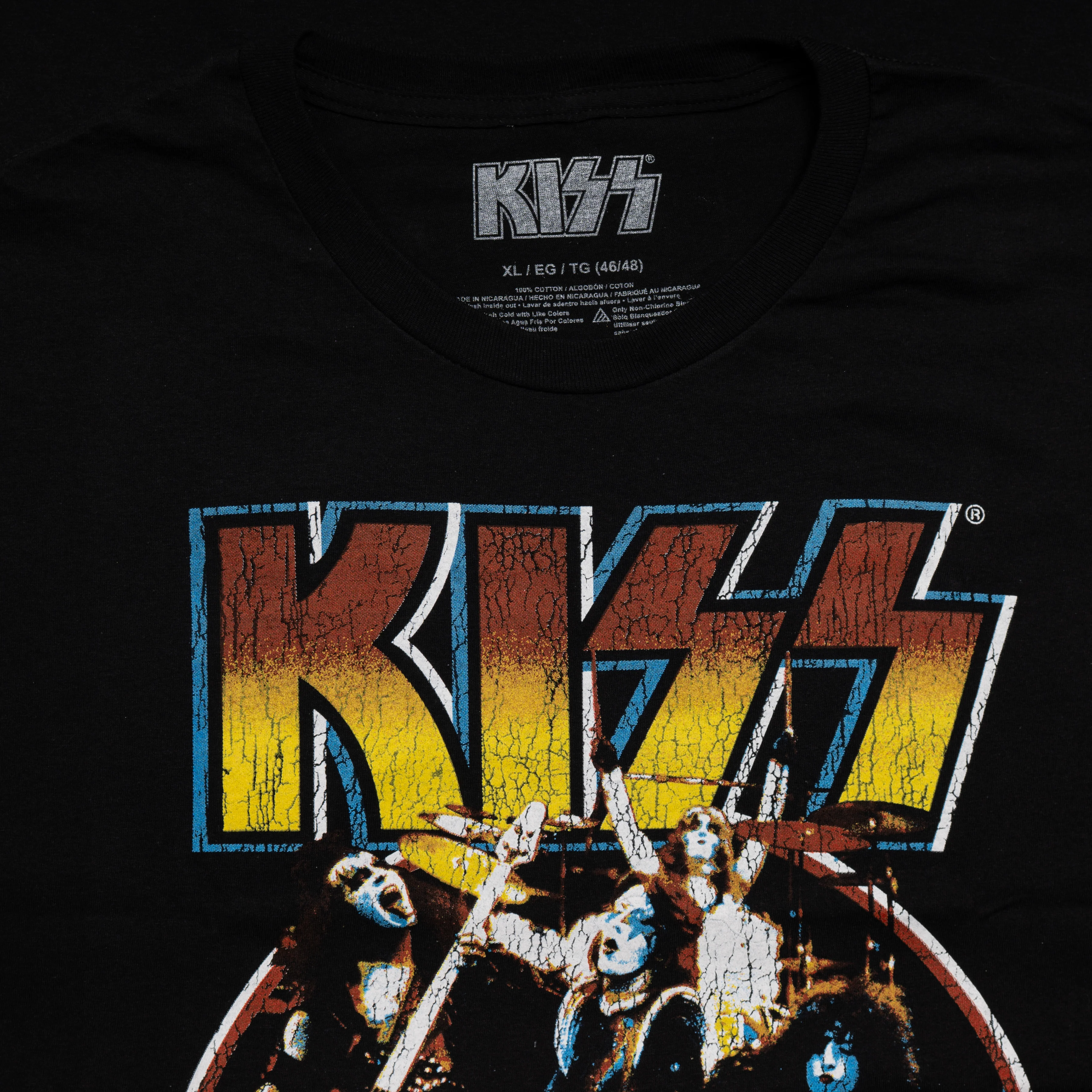 Music Band Kiss Alive in 75 Black T-Shirt - Image 9