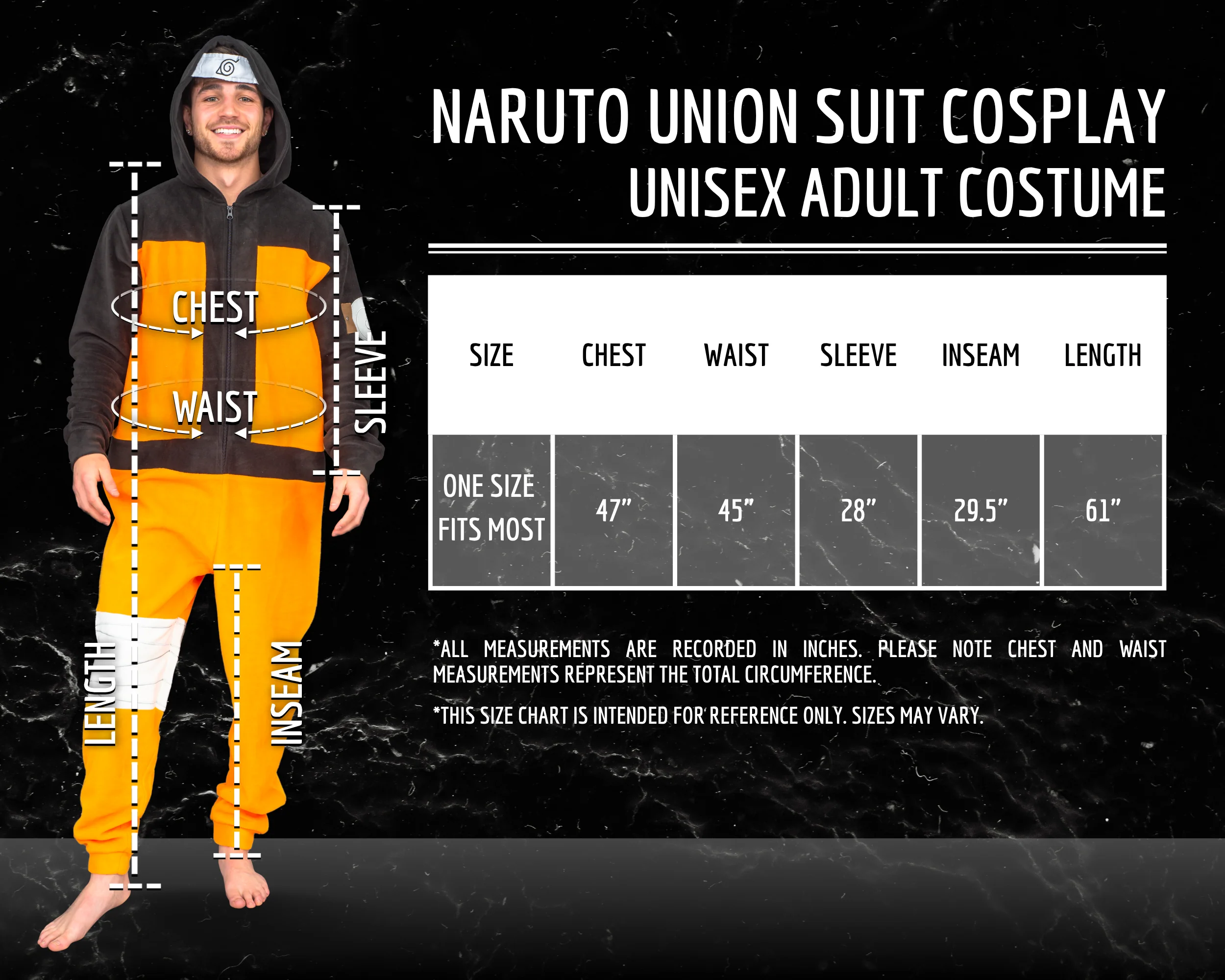 Naruto Costume Jumpsuit Pajamas with Hood Halloween Costume Cosplay - Image 2