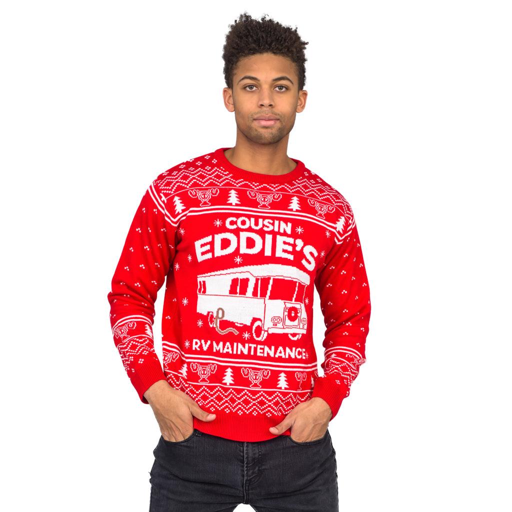 National Lampoon Christmas Vacation Red Eddies Ugly Christmas Sweater - Image 3