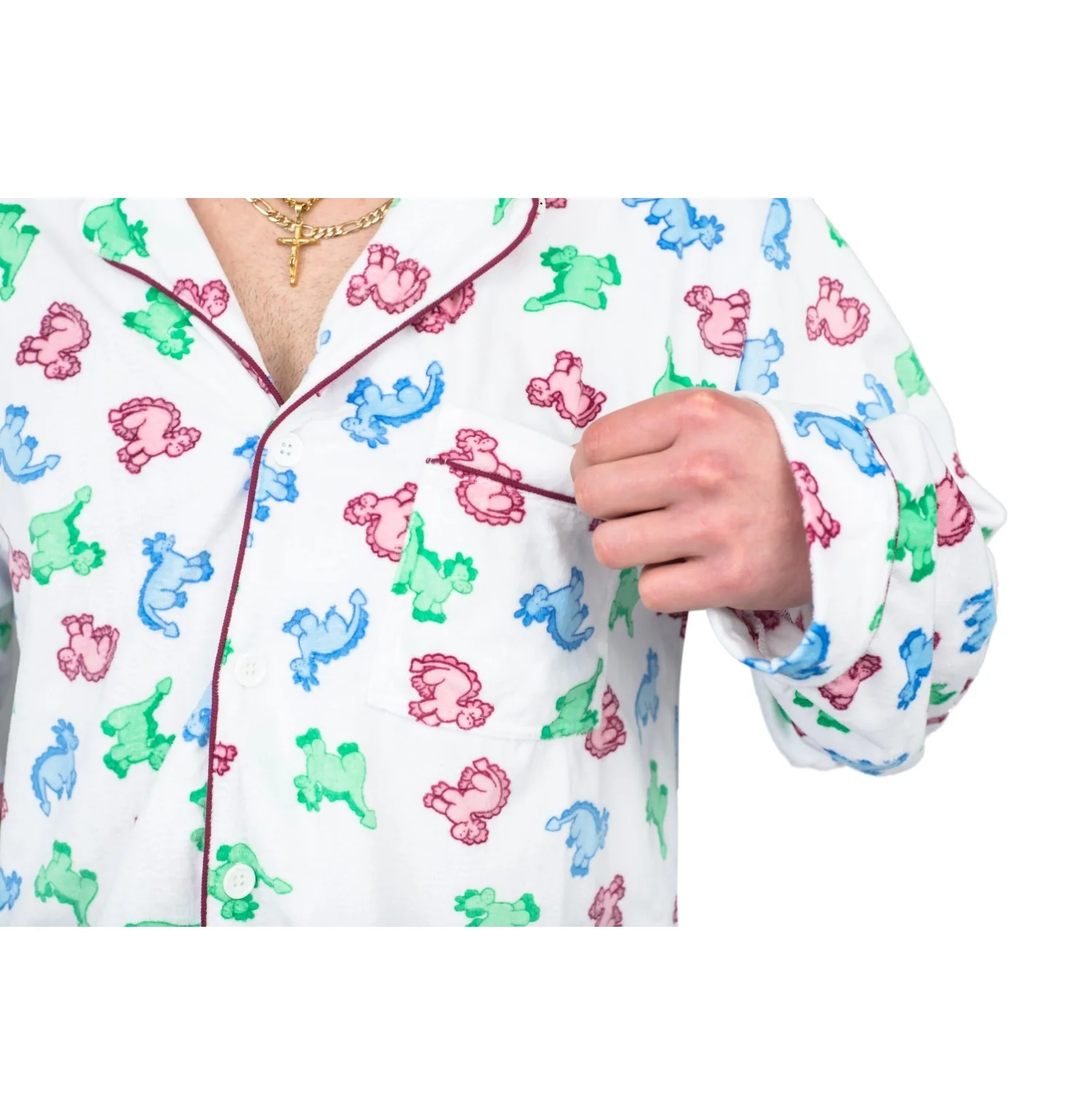 National Lampoon's Christmas Vacation Clark's Dinosaur Pajama Set - Image 6