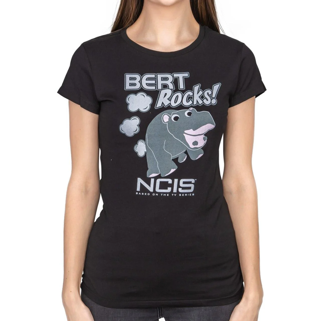 NCIS Bert Rocks! Hippopotamus Juniors T-Shirt - Image 2
