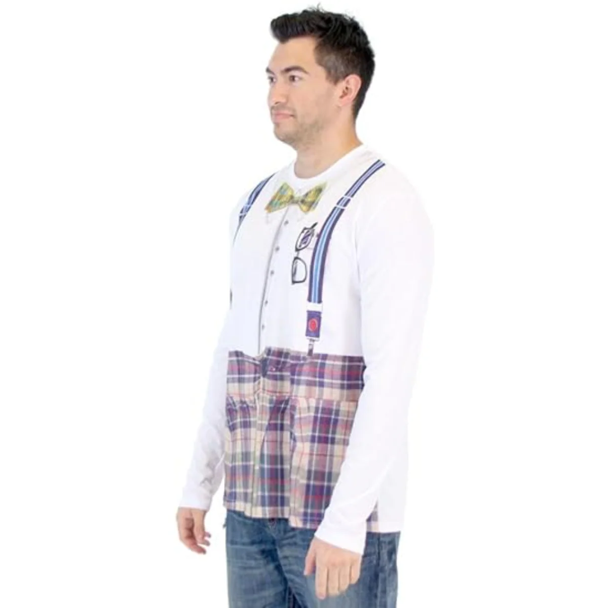 Nerd Long Sleeve Men's Costume T-Shirt - Image 2