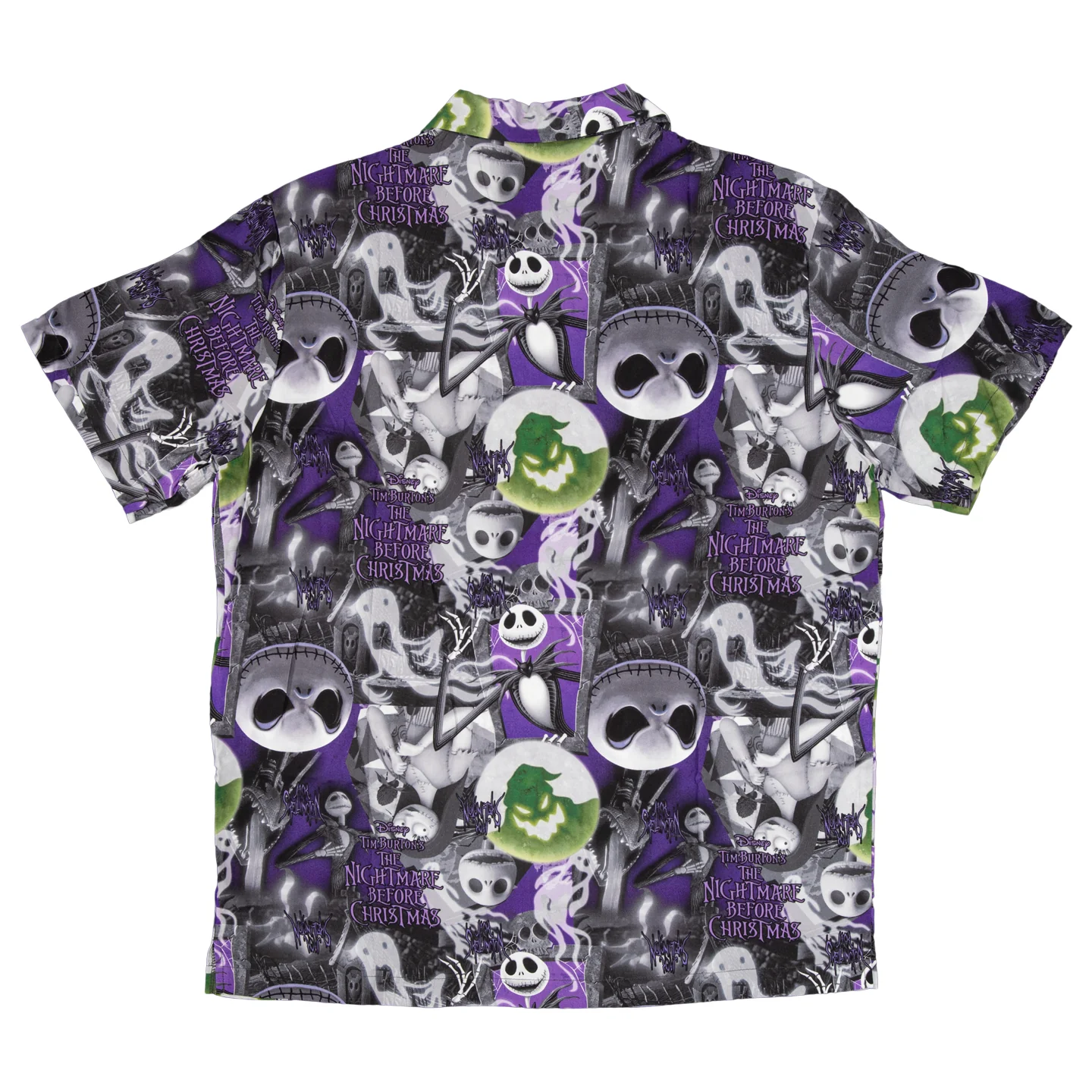 Nightmare Before Christmas Jack All Over Button Up Shirt - Image 2