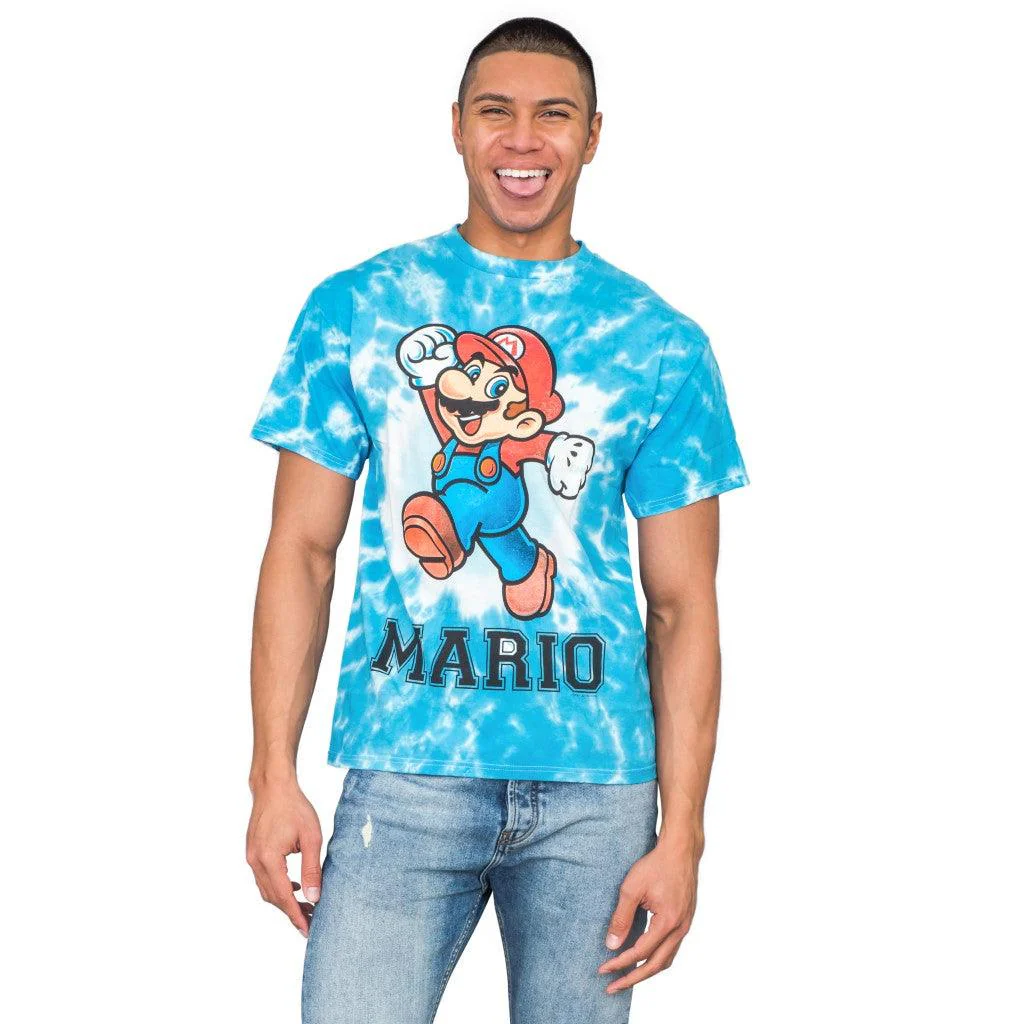 Nintendo Mario Cheer White Dyed T-shirt - Image 3
