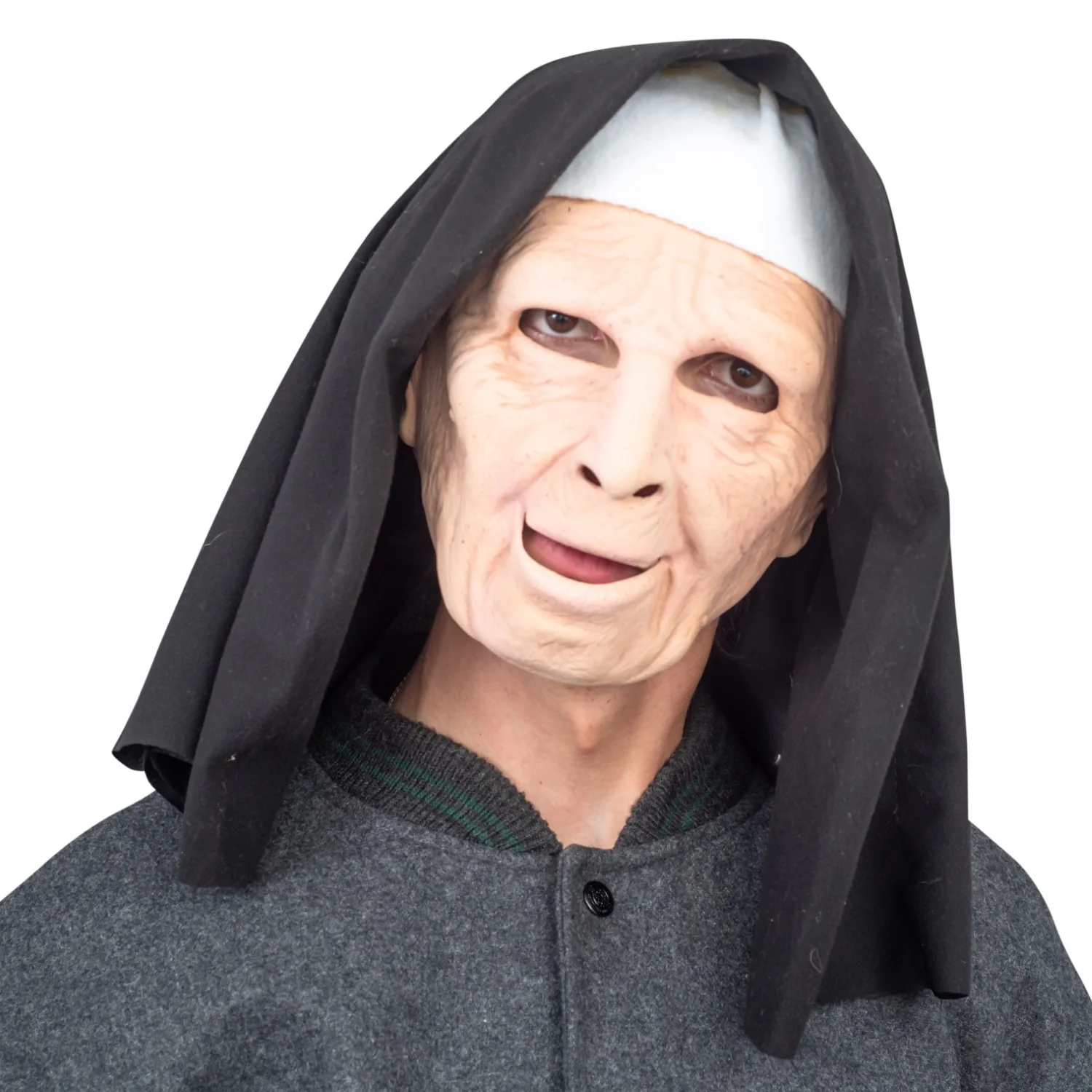 Nun on the Run Halloween Costume Mask Scary Cosplay - Image 2
