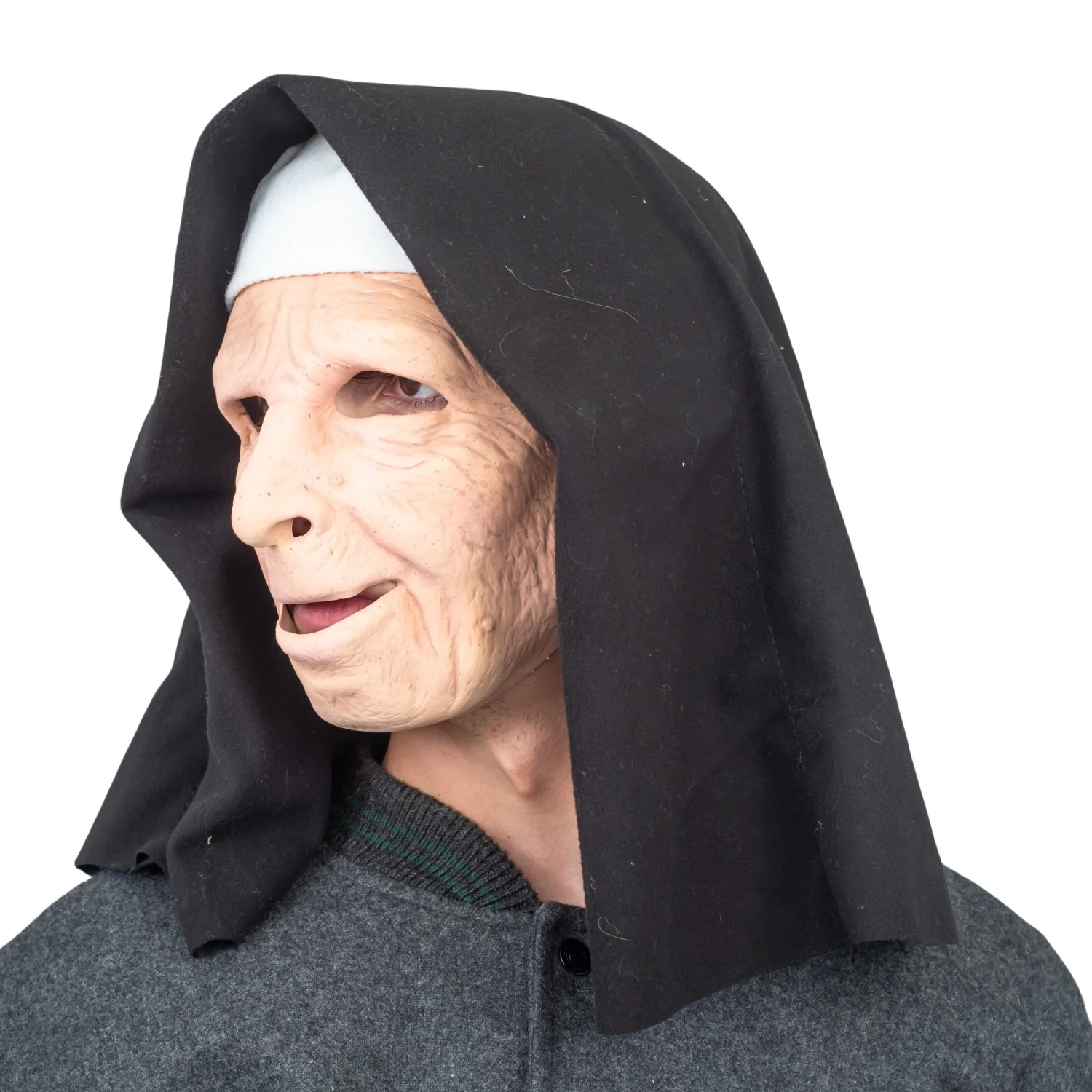 Nun on the Run Halloween Costume Mask Scary Cosplay - Image 3