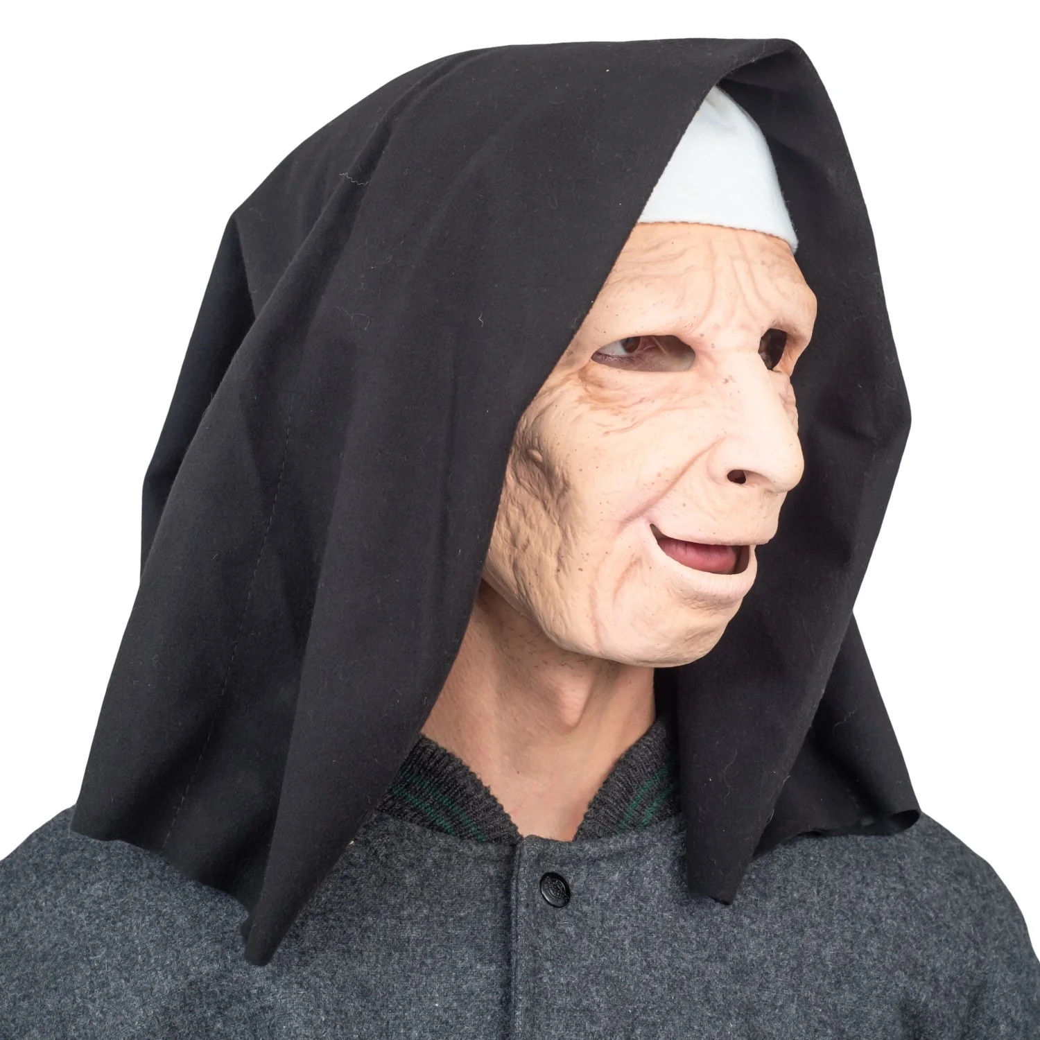 Nun on the Run Halloween Costume Mask Scary Cosplay - Image 4