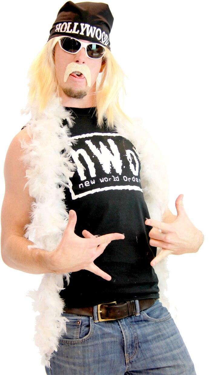 nWo Hollywood Hogan Complete Halloween Cosplay Costume Set - Image 2