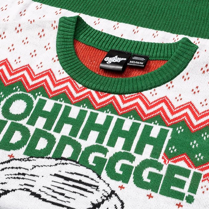 Officially Licensed Christmas Story Ralphie Ohh Fuddggee Adult Knitted Ugly Christmas Sweater - Image 2