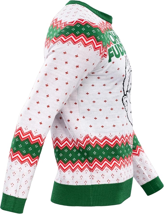 Officially Licensed Christmas Story Ralphie Ohh Fuddggee Adult Knitted Ugly Christmas Sweater - Image 7