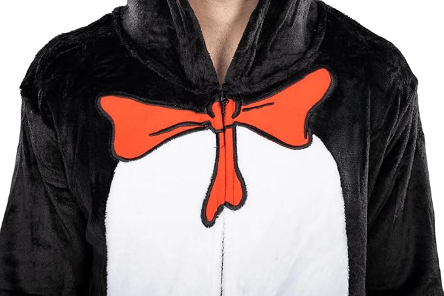Officially Licensed Dr. Seuss Cat in Hat Adult Unisex Halloween Cosplay Costume Jumpsuit - Image 7