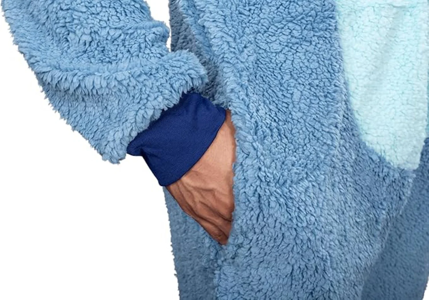 Officially Licensed Stitch Adult Unisex Halloween Cosplay Costume Fleece Jumpsuit - Image 7