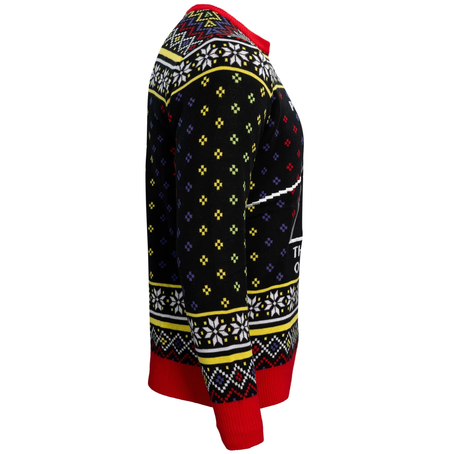 Pink Floyd Dark Side of the Moon LP Cover Adult Unisex Ugly Christmas Sweater - Image 4