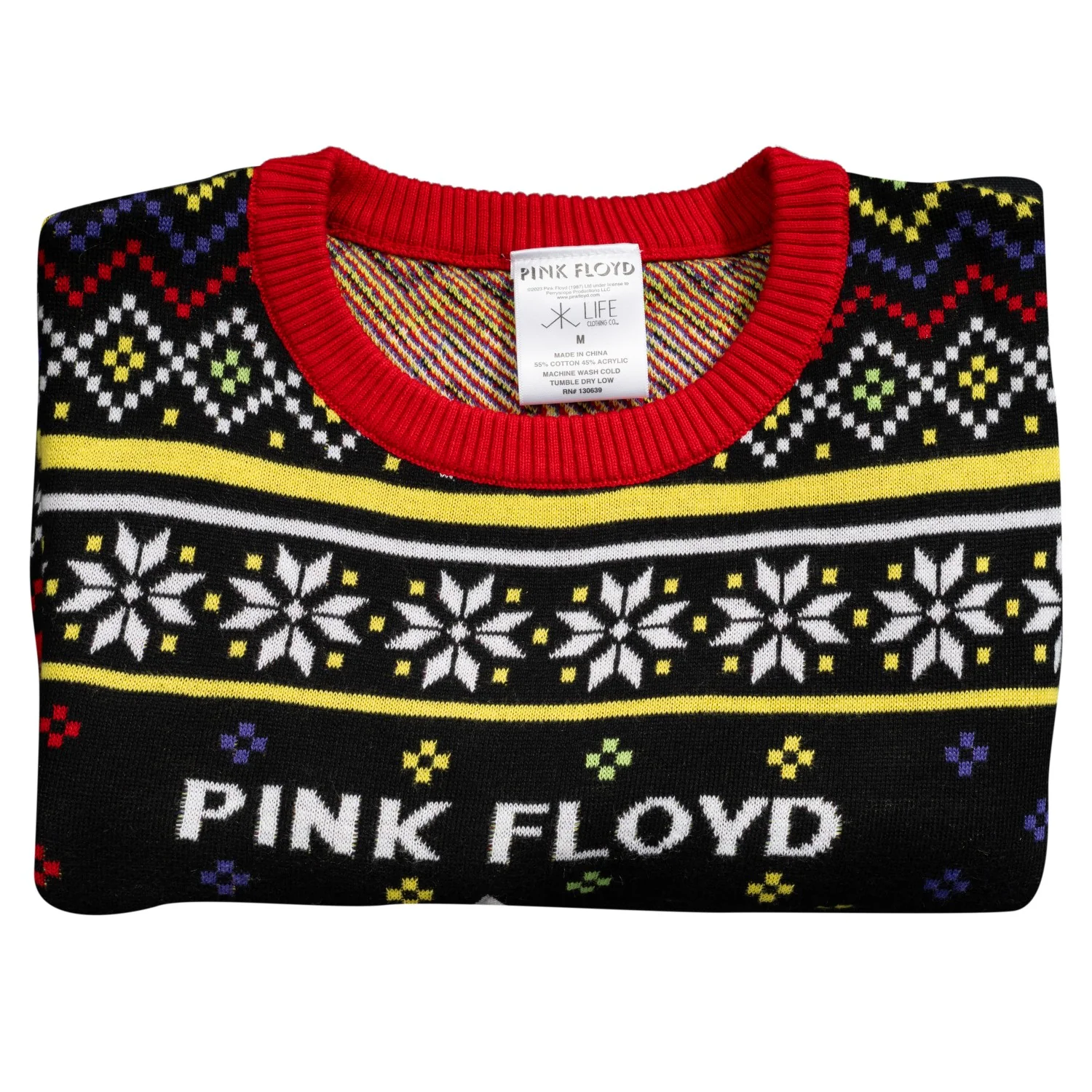 Pink Floyd Dark Side of the Moon LP Cover Adult Unisex Ugly Christmas Sweater - Image 9
