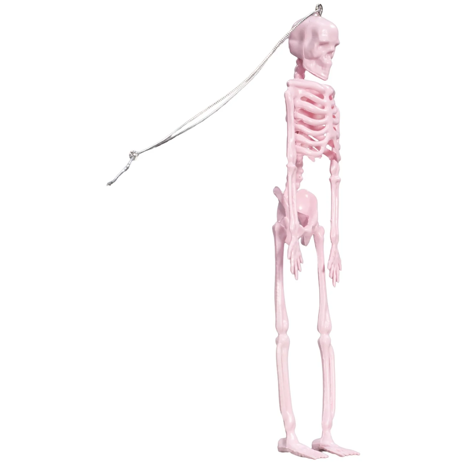 Pink Skeleton Funny Christmas Tree Holiday Ornament - Image 4