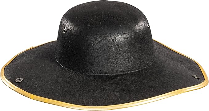 Pirate Hat Faux Leather Tricorn Colonial Renaissance Halloween Costume Cosplay Accessory - Image 9
