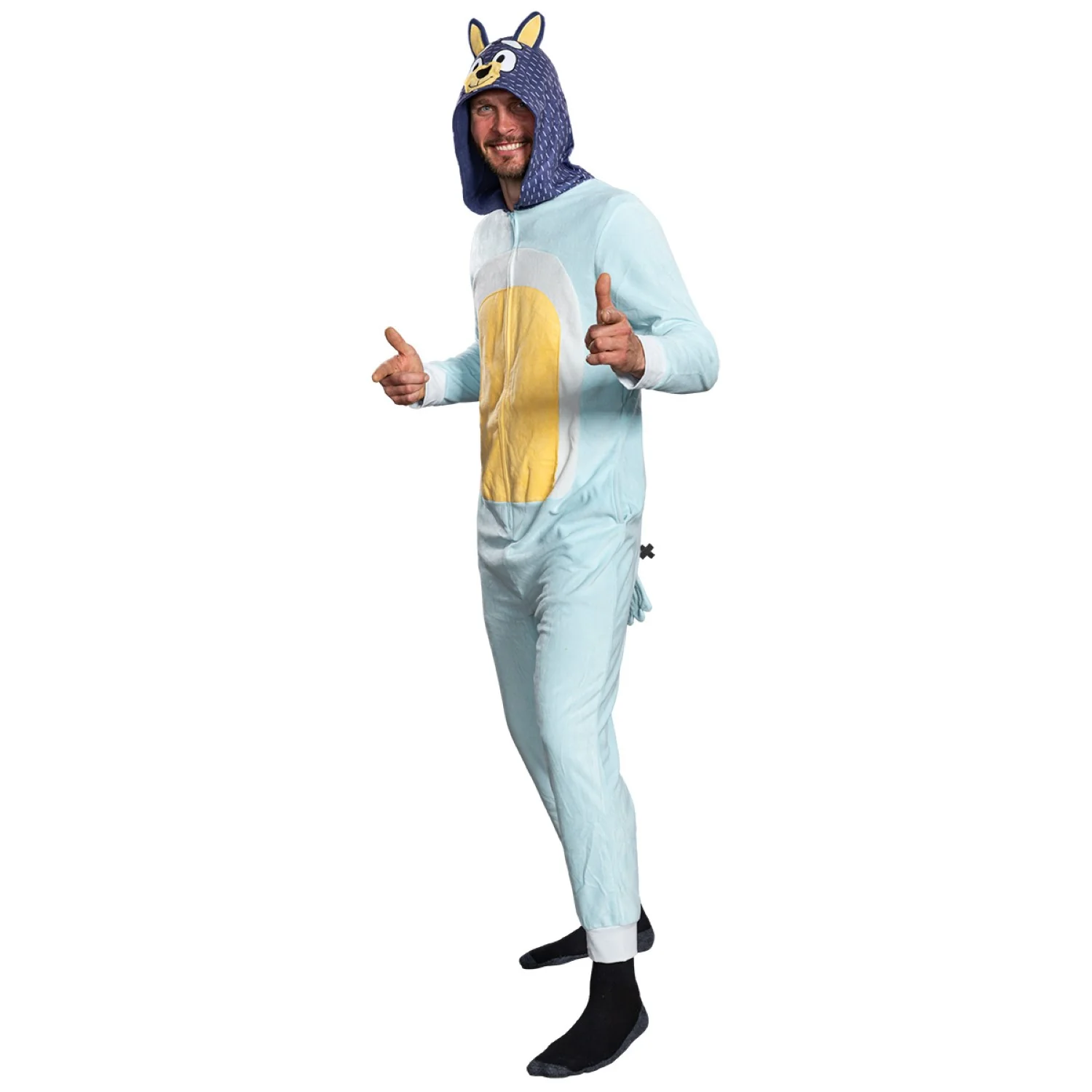 Playful Dog Unisex Halloween Costume Cosplay Zip Up Pajama Jumpsuit - Image 4