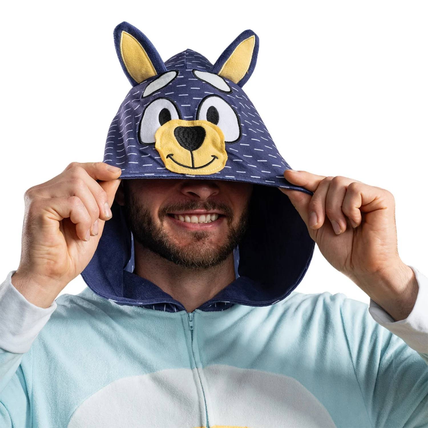 Playful Dog Unisex Halloween Costume Cosplay Zip Up Pajama Jumpsuit - Image 6