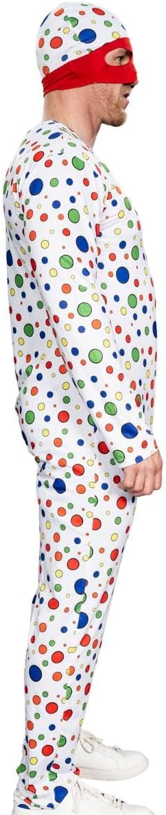 Polka-Dot Man Cosplay Halloween Cosplay Costume Jumpsuit and Mask Hat Set - Image 3