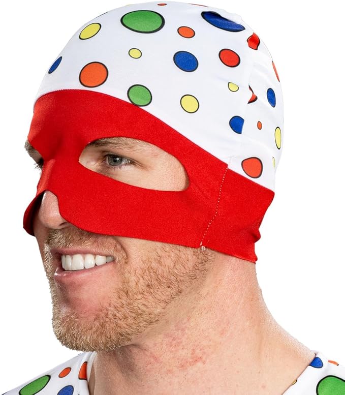 Polka-Dot Man Cosplay Halloween Cosplay Costume Jumpsuit and Mask Hat Set - Image 6