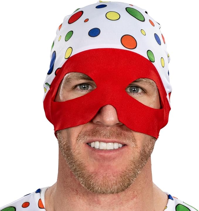 Polka-Dot Man Cosplay Halloween Cosplay Costume Jumpsuit and Mask Hat Set - Image 7