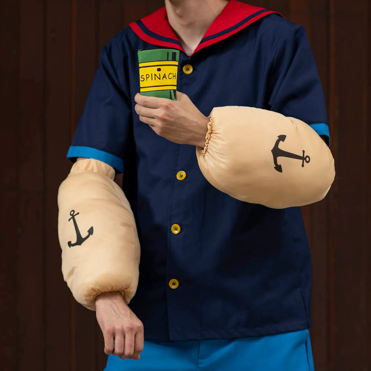 Sailor Man Muscle Spinach Arms with Anchor Tattoos Halloween Costume Accessory - Image 4