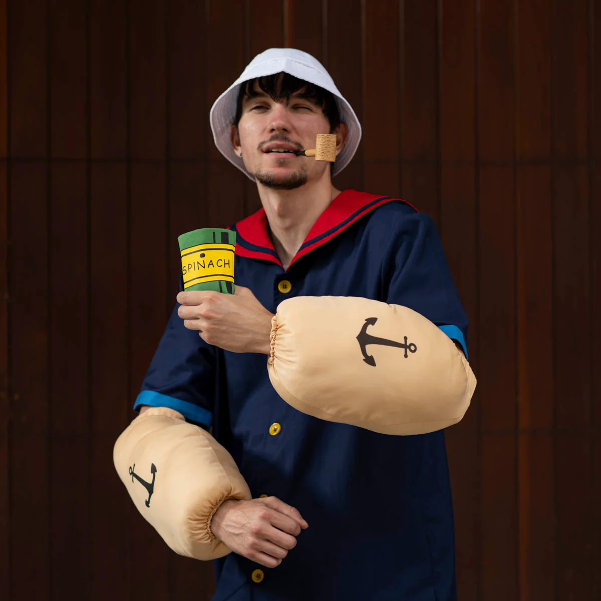 Sailor Man Muscle Spinach Arms with Anchor Tattoos Halloween Costume Accessory - Image 7