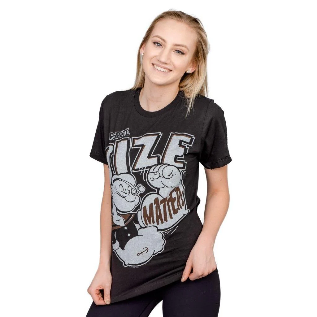 Popeye Size Matters Big Arms T-shirt - Image 2