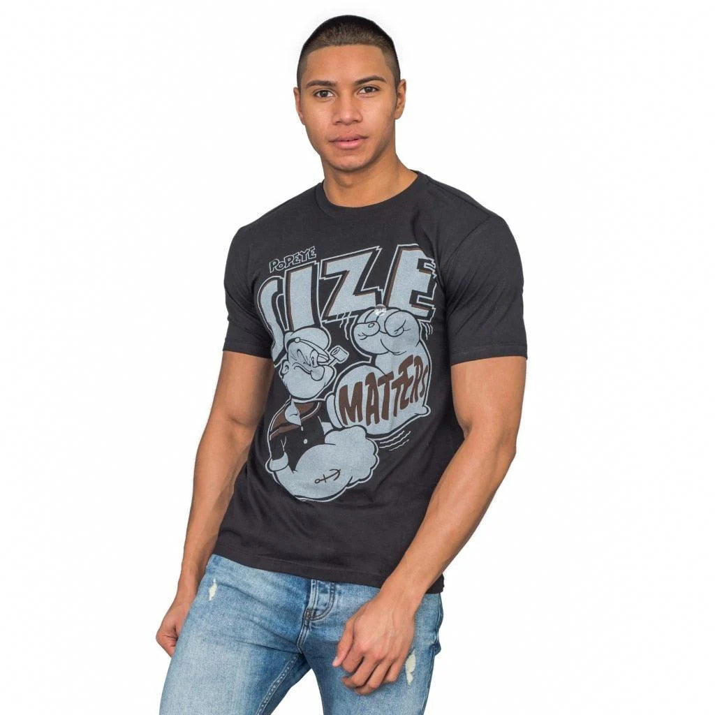 Popeye Size Matters Big Arms T-shirt - Image 3