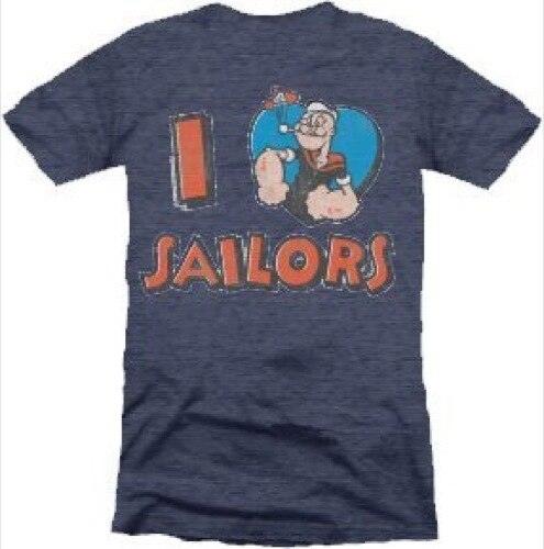 Popeye the Sailorman I Love Heart Sailors T-shirt