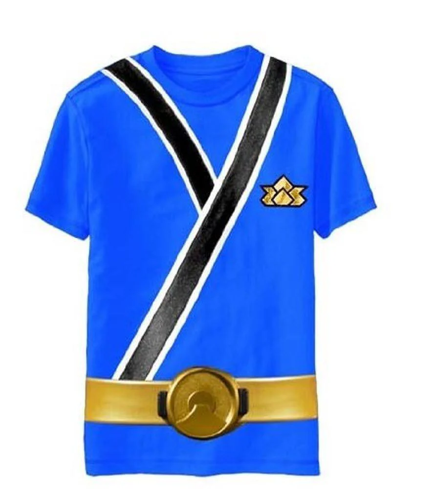 Power Rangers Blue Samurai Ranger Uniform Monster Toddler T-shirt
