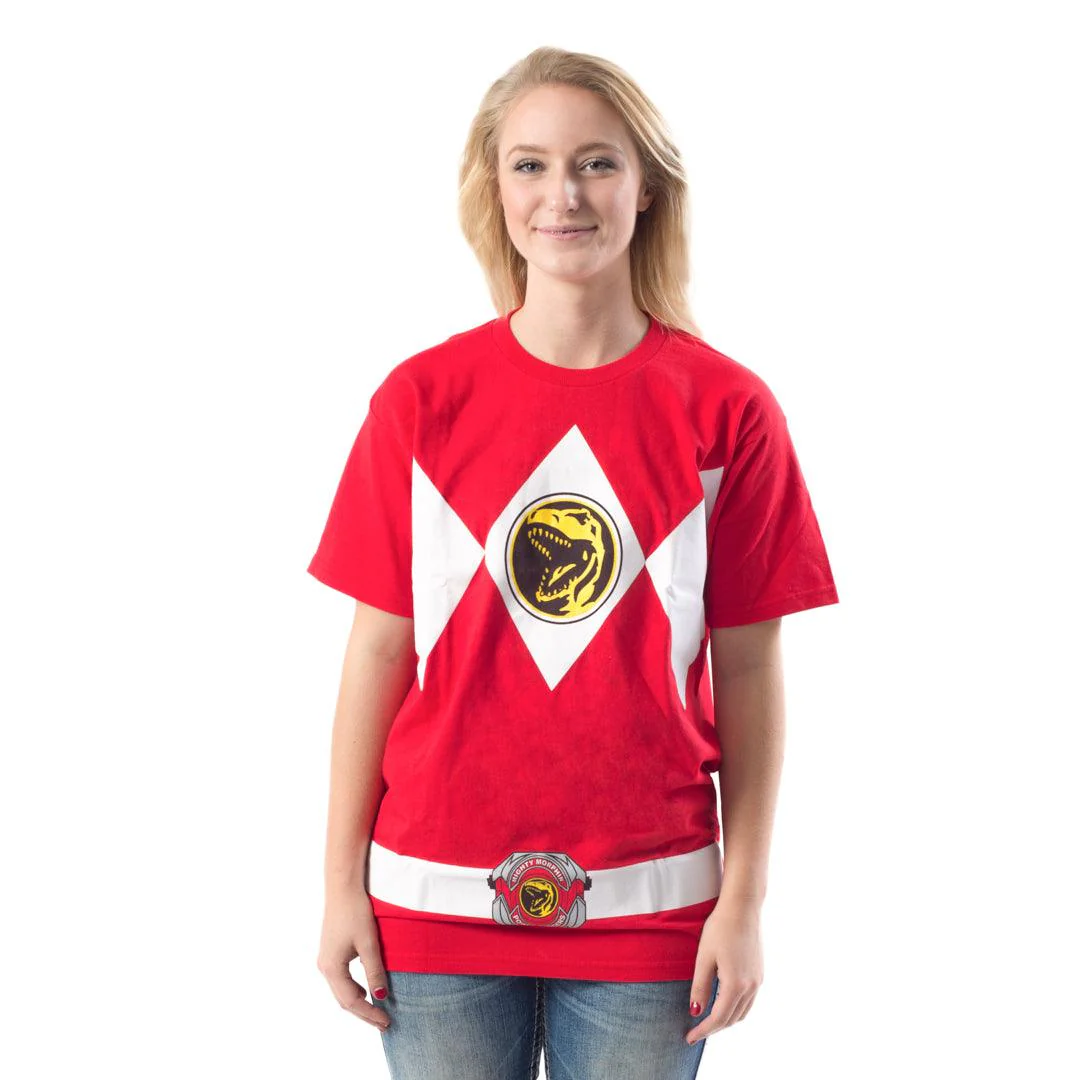 Power Rangers Adult Unisex Halloween Cosplay Costume T-Shirt - Image 8
