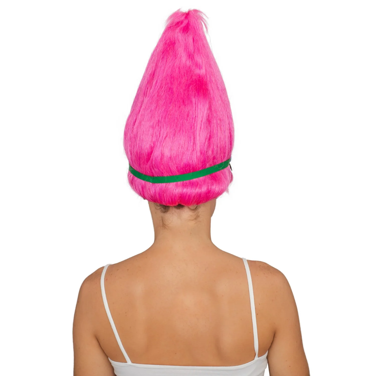 Princess Troll Movie Pink Adult Deluxe Halloween Costume Cosplay Wig - Image 7