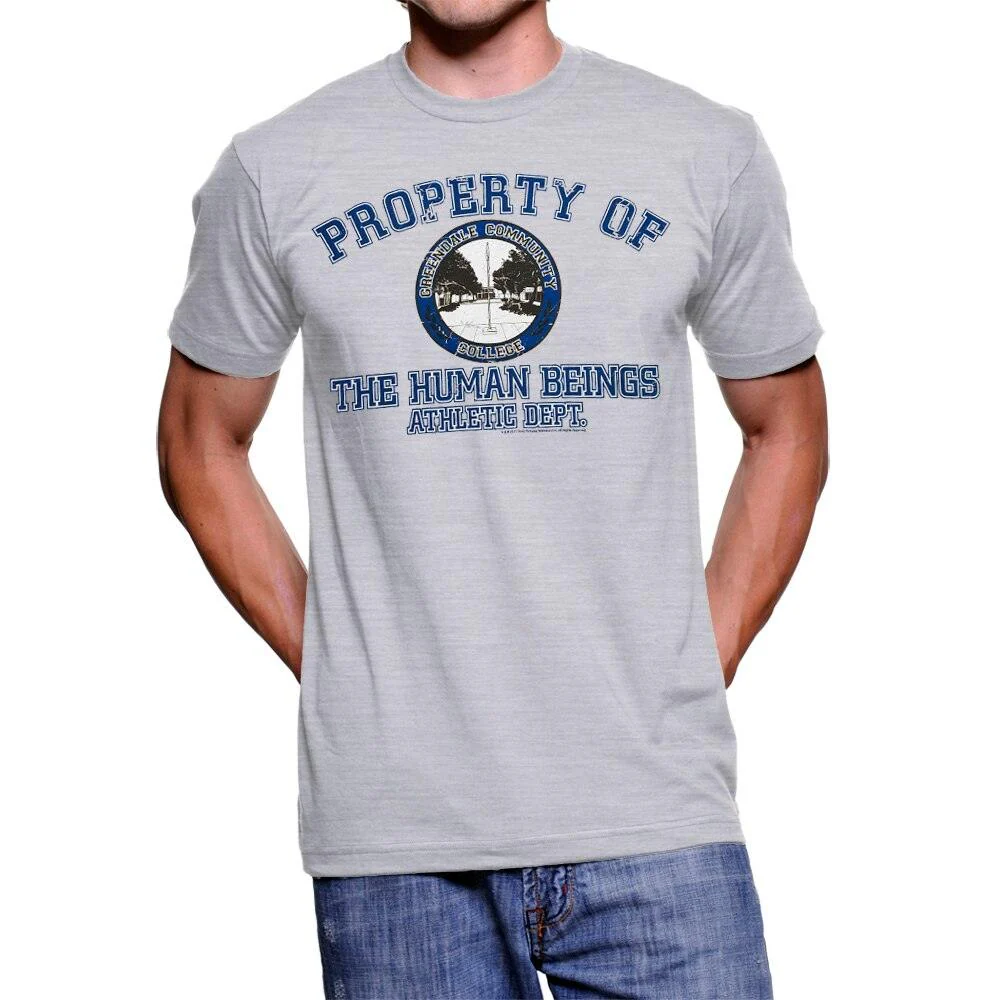 Property of The Human Beings Atheltic Dept. Mens T-shirt