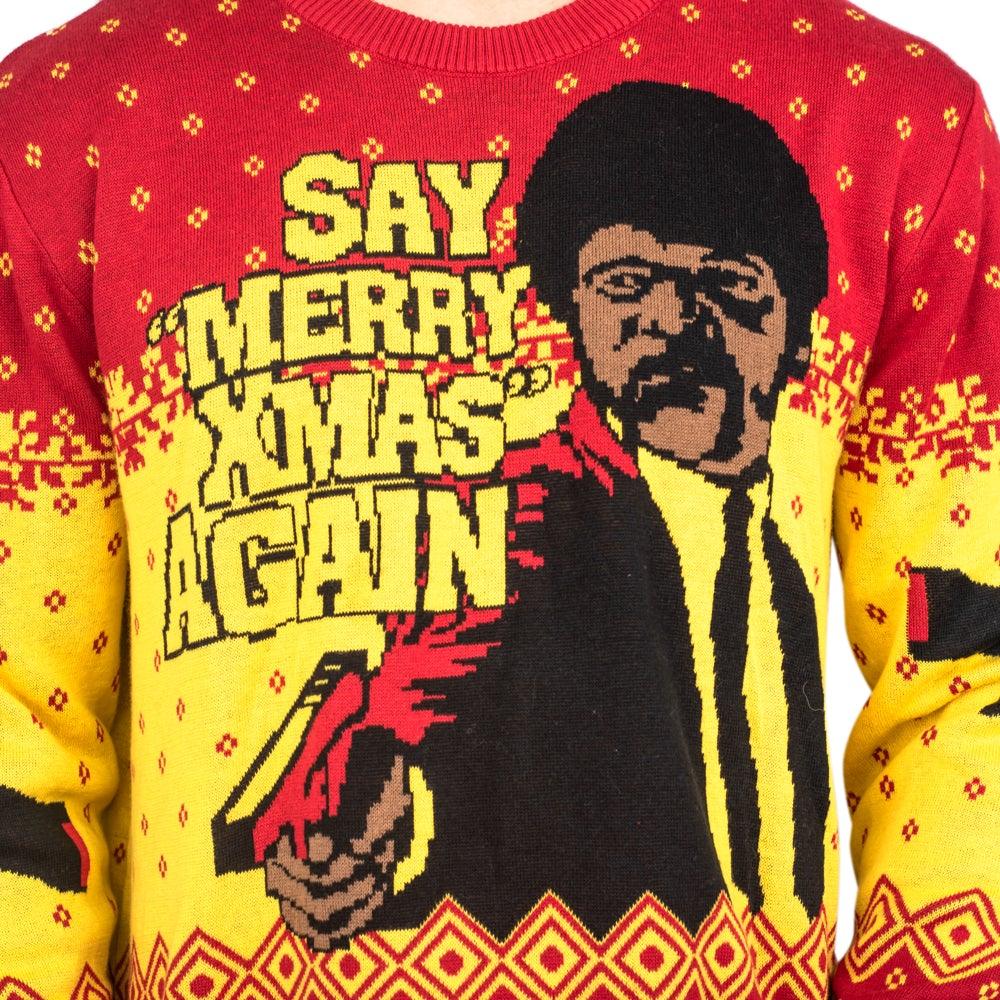 Pulp Fiction Merry Xmas Again Sweater - Image 5