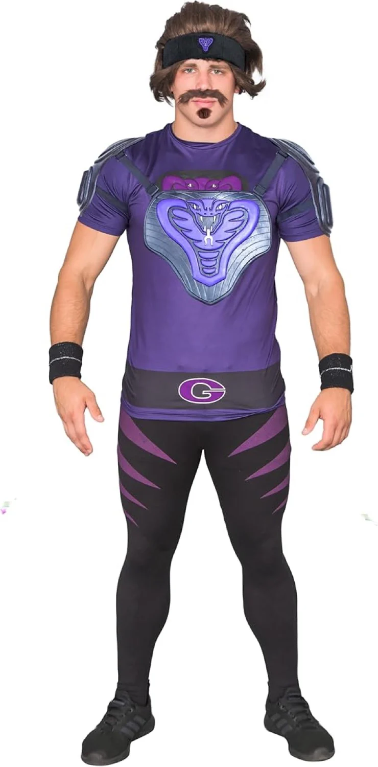 Purple Cobras Dodge Unisex Halloween Costume Cosplay Set - Image 3