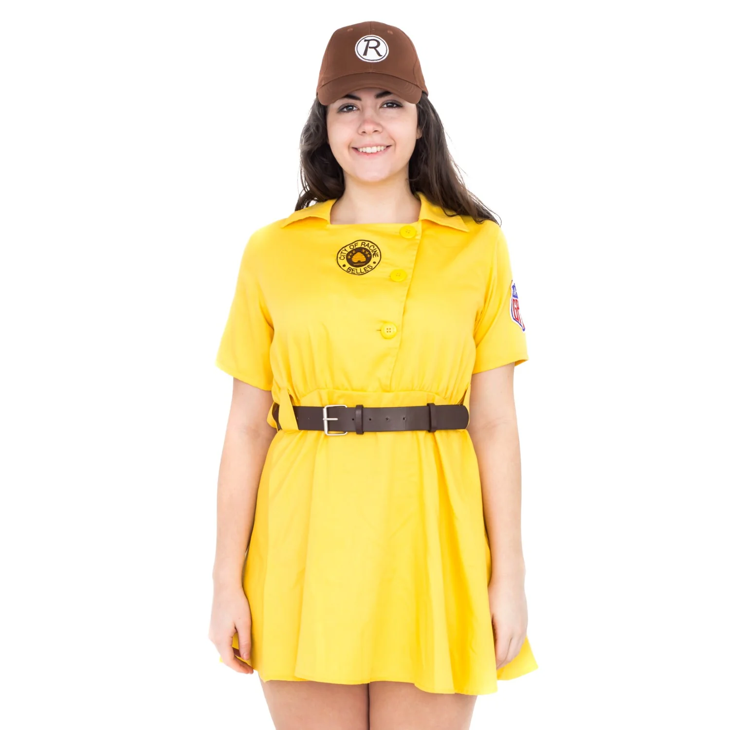 Racine Belles AAGPBL Baseball Women's Halloween Cosplay Costume Dress - Image 5